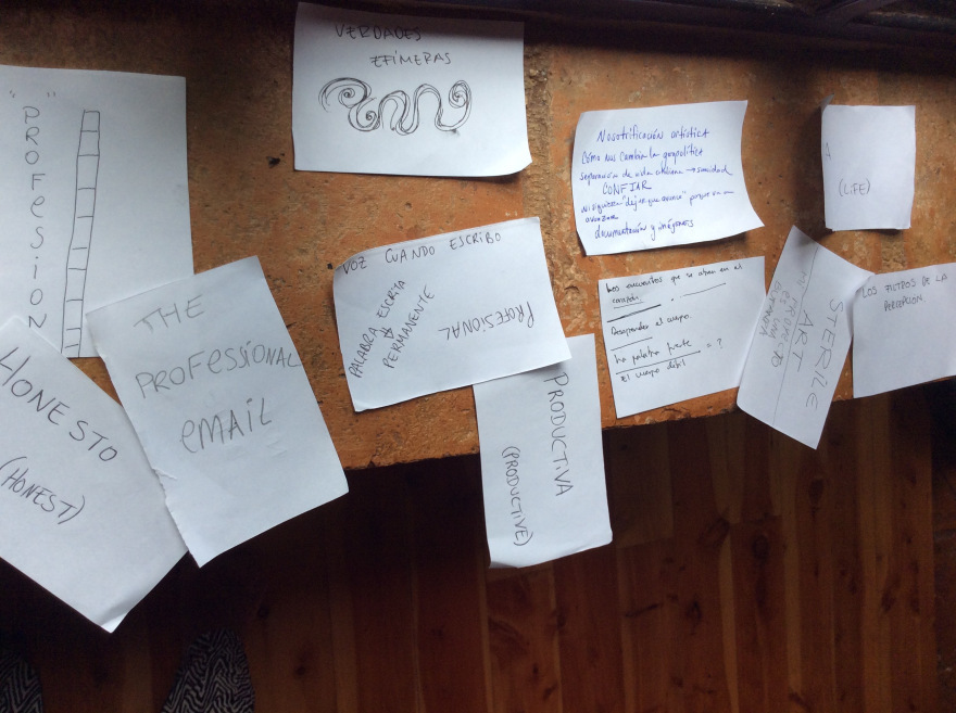 Thinking as a rehearsal space