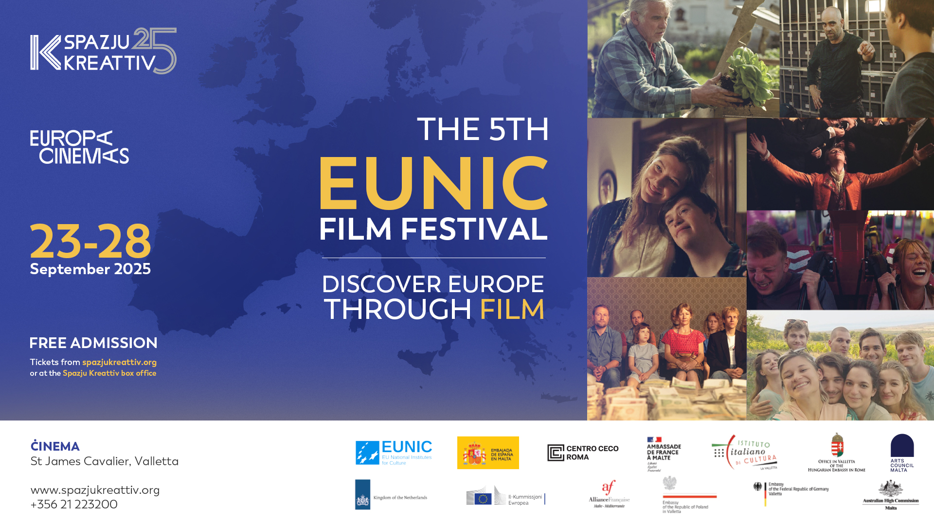 Il-Festival tal-Films Ewropej tal-EUNIC Jiċċelebra l-5 Edizzjoni Tiegħu f’Pajjiżna